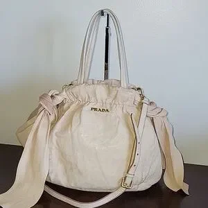 Prada | Bags | Prada Cipria Nappa Antique Leather 2way Bow Bag 